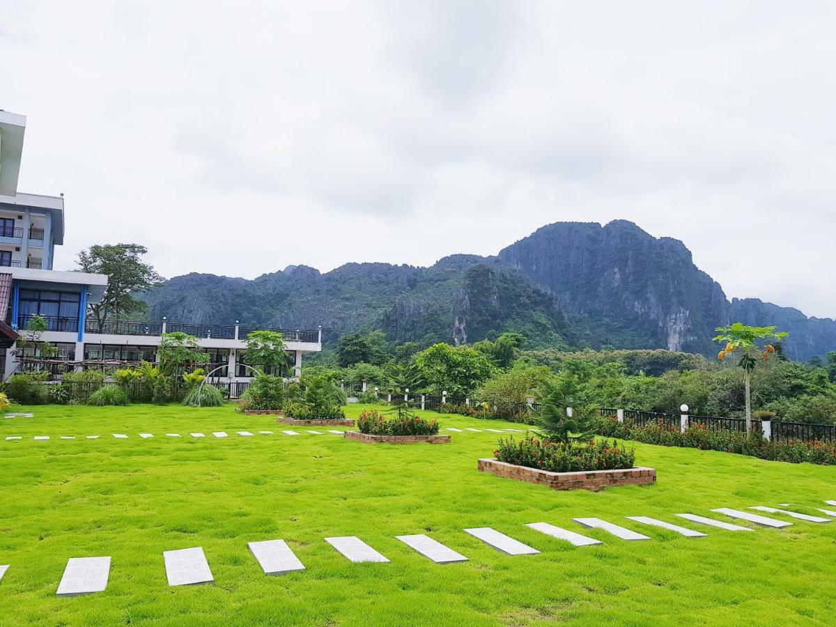 Simon Riverside Hotel Vang Vieng Exterior foto