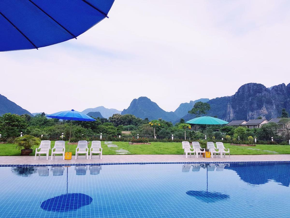 Simon Riverside Hotel Vang Vieng Exterior foto
