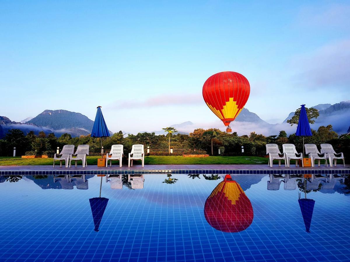 Simon Riverside Hotel Vang Vieng Exterior foto